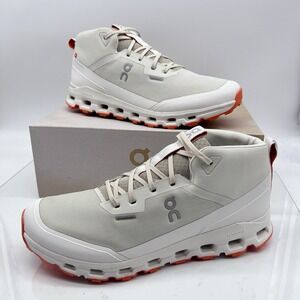On Cloudroam Men's Waterproof Hiking Sneakers Running Shoes White Lace Up US 12